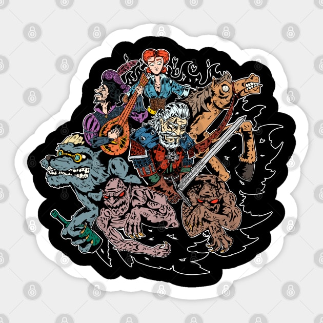 The Witcher 3 Sticker by Leprekonovich